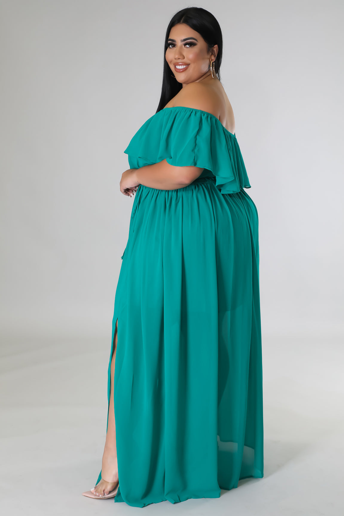 yoyo-reign-plus-size-clothing-Gemstone-Emerald-Off-Shoulder-Maxi-Dress